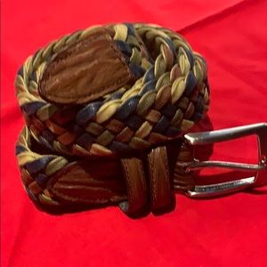 Johnston&Murphy Braided leather belt